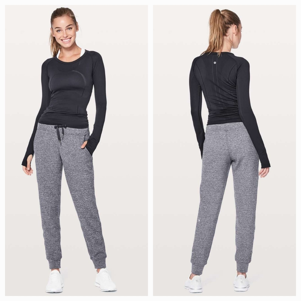 Lululemon Ready To Rulu Pant/Joggers Heathered Deep Navy Sz 4
